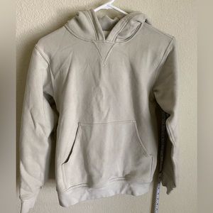 Lululemon Tan Pullover V Stitch Hoodie Sweatshirt Size 2